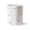 HKliving Large Printed Faces Lampshade